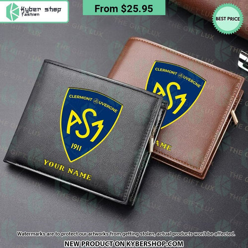 ASM Clermont Auvergne CUSTOM Leather Wallet