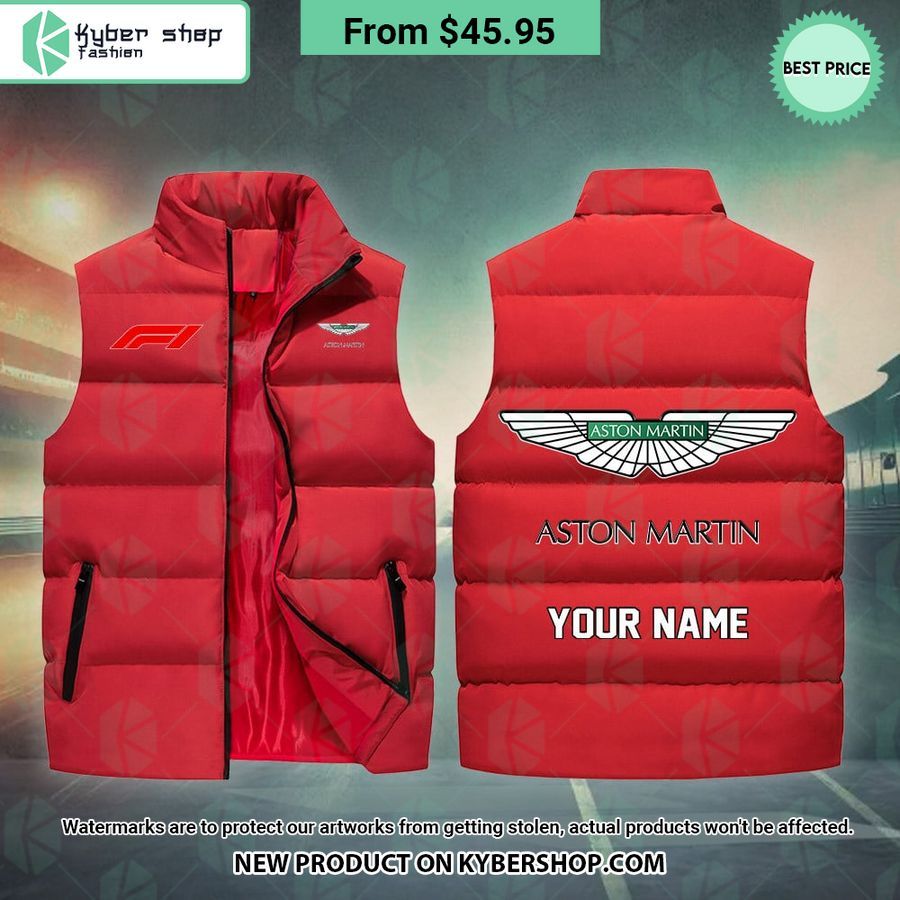 Aston Martin F1 CUSTOM Sleeveless Puffer Down Jacket