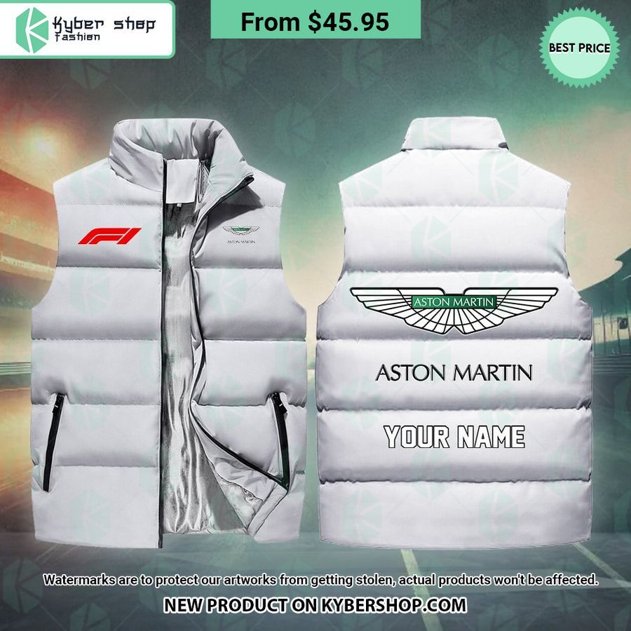 Aston Martin F1 CUSTOM Sleeveless Puffer Down Jacket