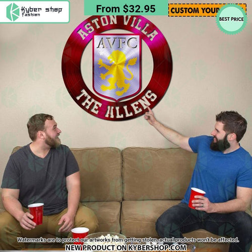 Aston Villa CUSTOM Metal Sign