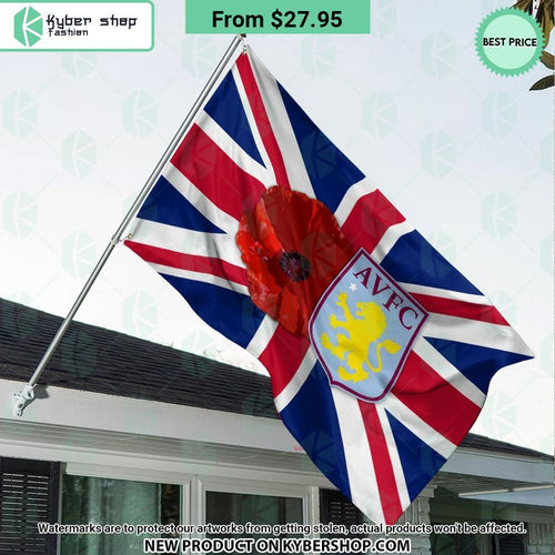Aston Villa Remembrance day Flag
