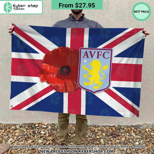 Aston Villa Remembrance day Flag