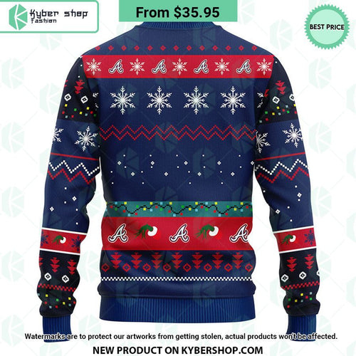 Atlanta Braves Grinch Christmas Sweater