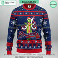 Atlanta Braves Grinch Ugly Christmas Sweater