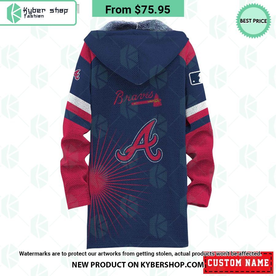 Atlanta Braves MLB CUSTOM Fleece Windbreaker Jacket