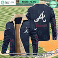Atlanta Braves MLB Fleece Leather Jacket
