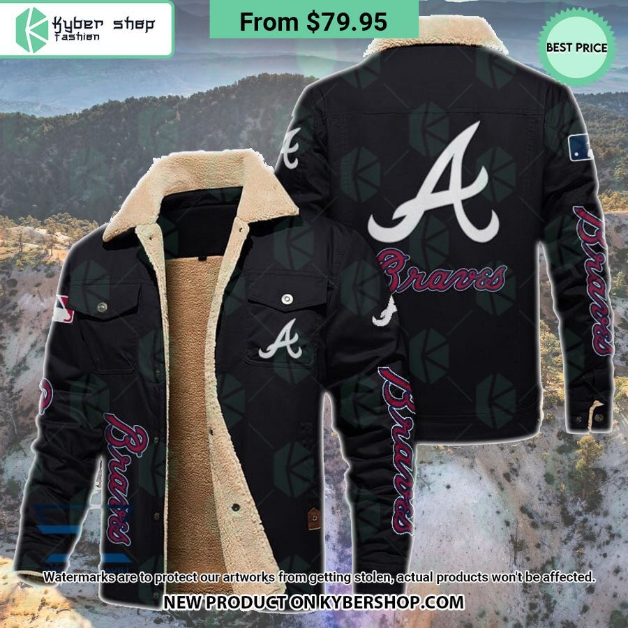 Atlanta Braves MLB Fleece Leather Jacket
