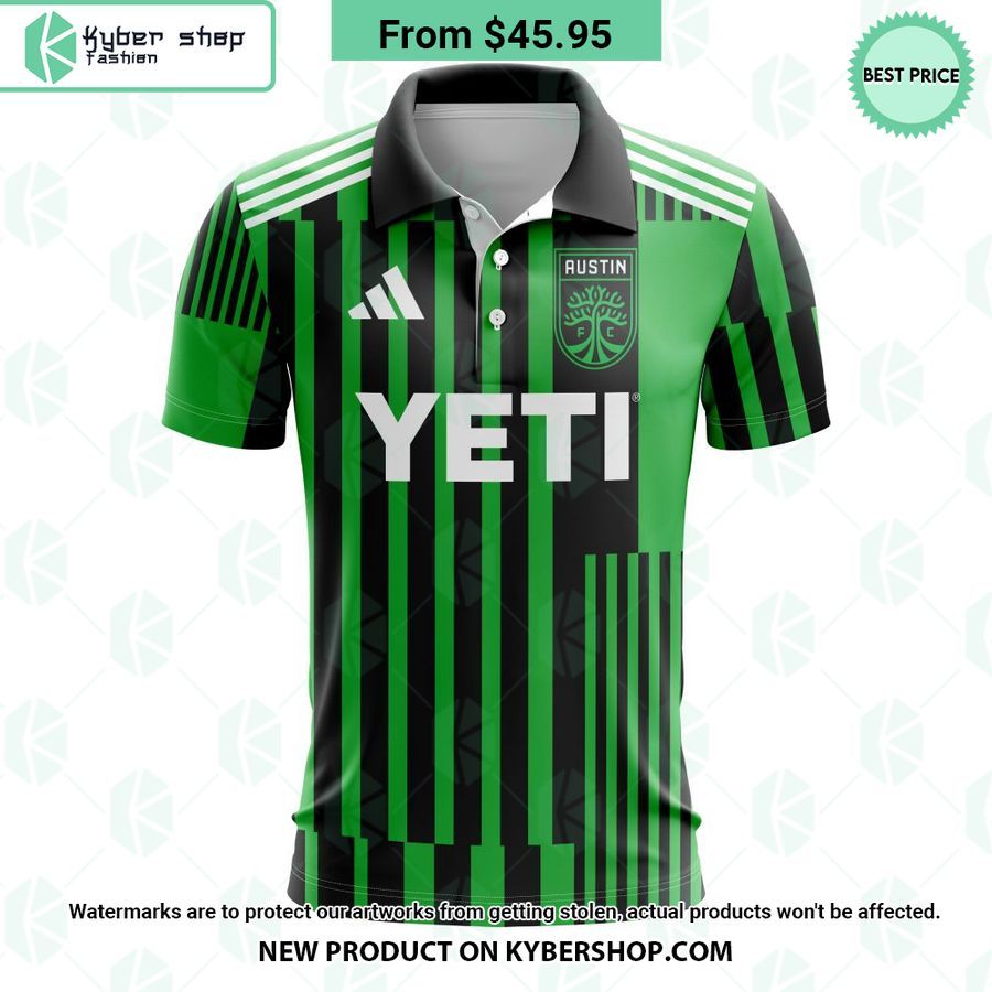 Austin FC 2023 Home Las Voces MLS CUSTOM Polo Shirt
