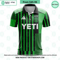 Austin FC 2023 Home Las Voces MLS CUSTOM Polo Shirt