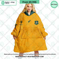Australia Rugby Wallabies Home Jersey Rugby World Cup 2023 CUSTOM Blanket Hoodie