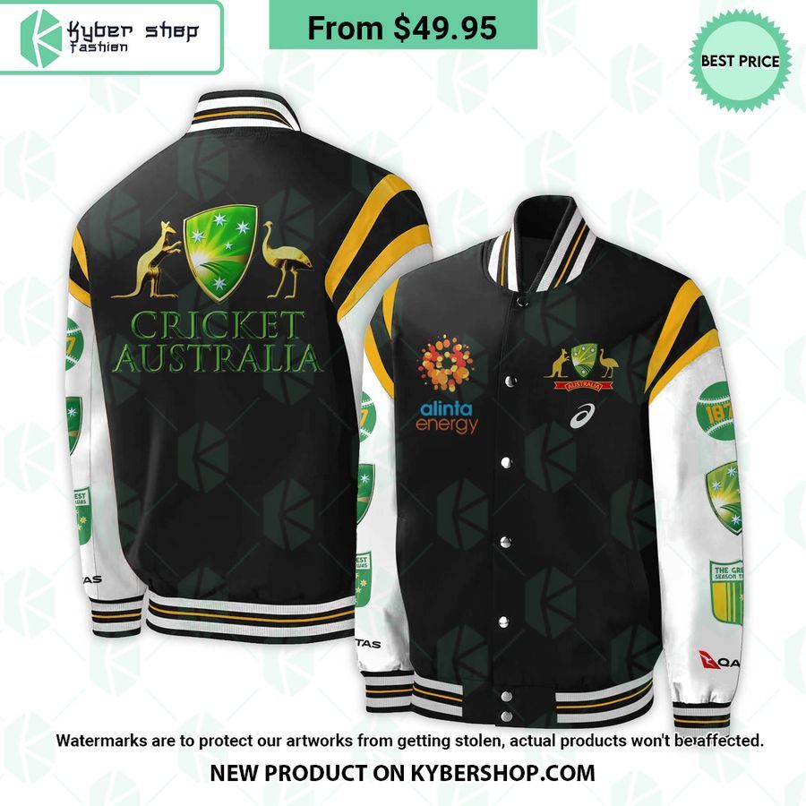 Australian Cricket Baseball Jacket