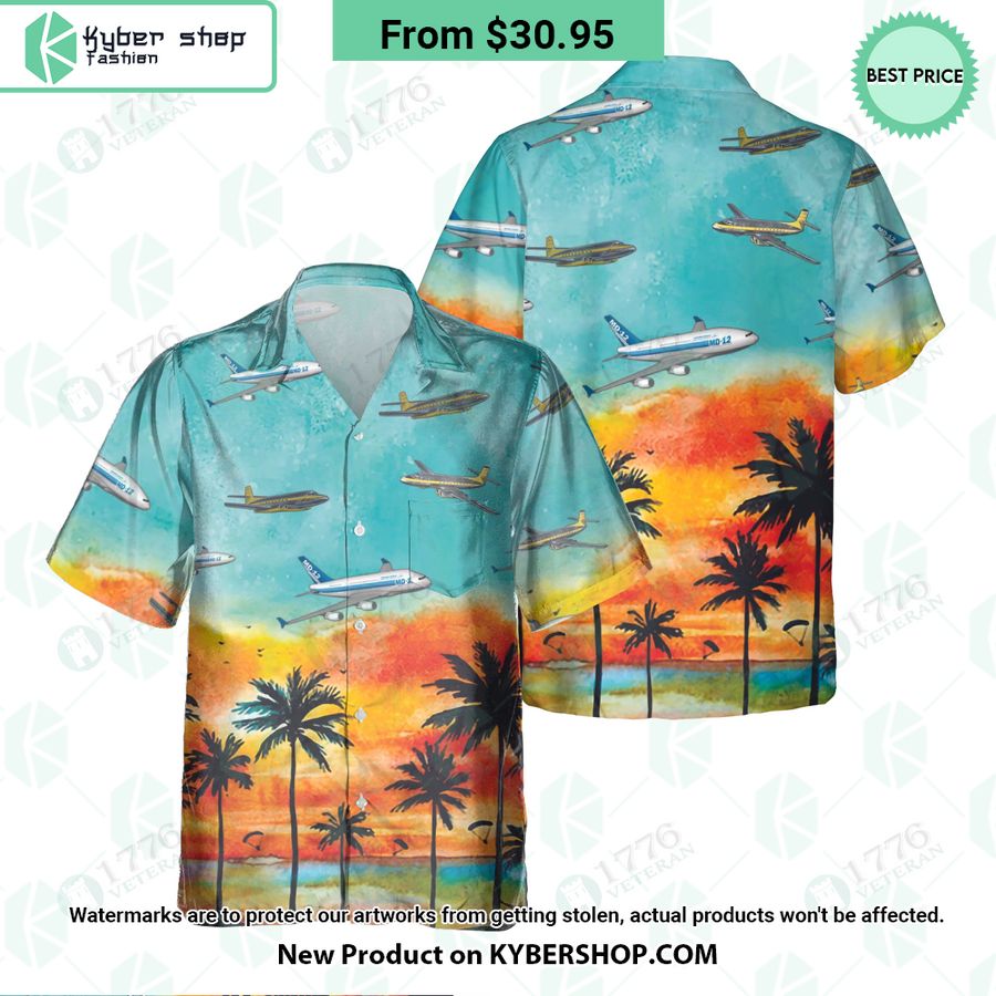 Avro Jetliner Sunset Hawaiian Shirt