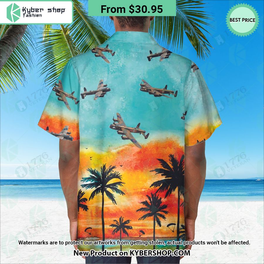 Avro Lancaster Sunset Hawaiian Shirt