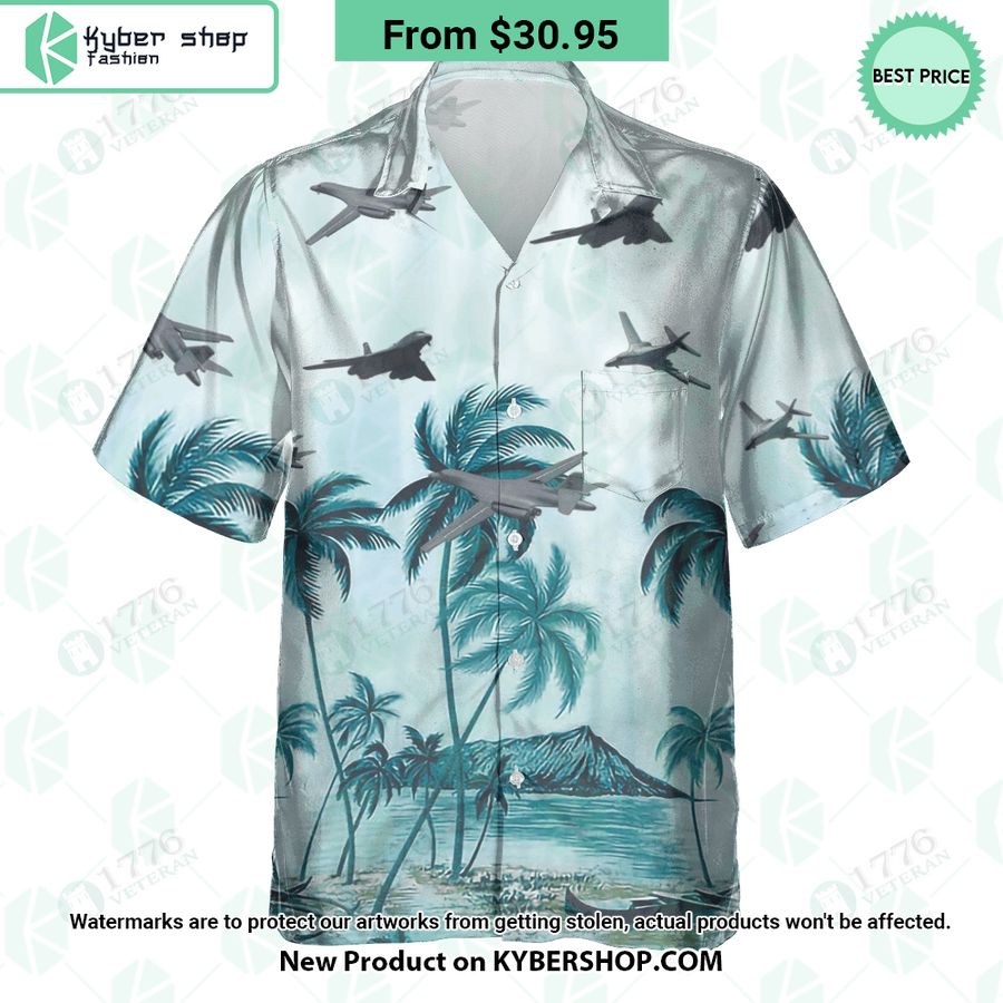 B-1 Lancer Palm Hawaiian Shirt