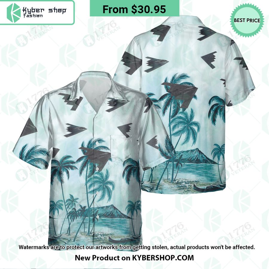 B-2 Spirit Palm Hawaiian Shirt