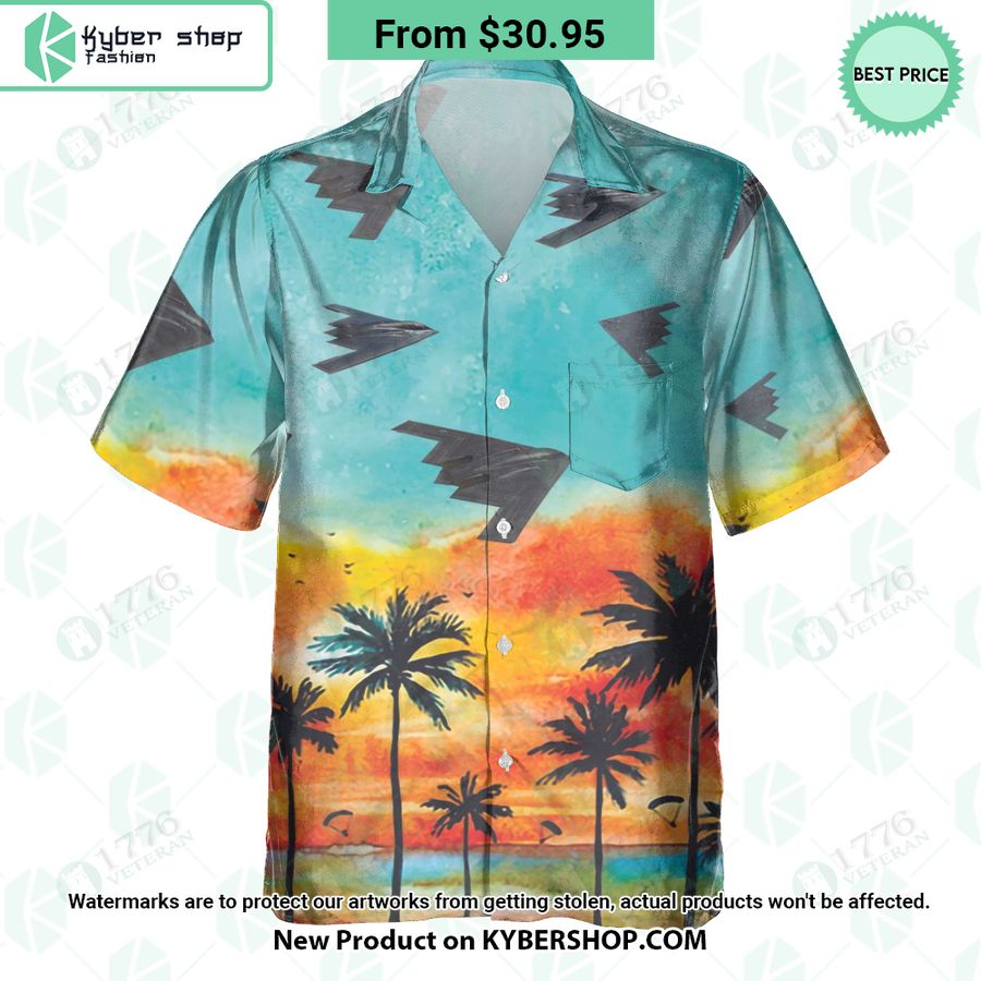 B-2 Spirit Sunset Hawaiian Shirt