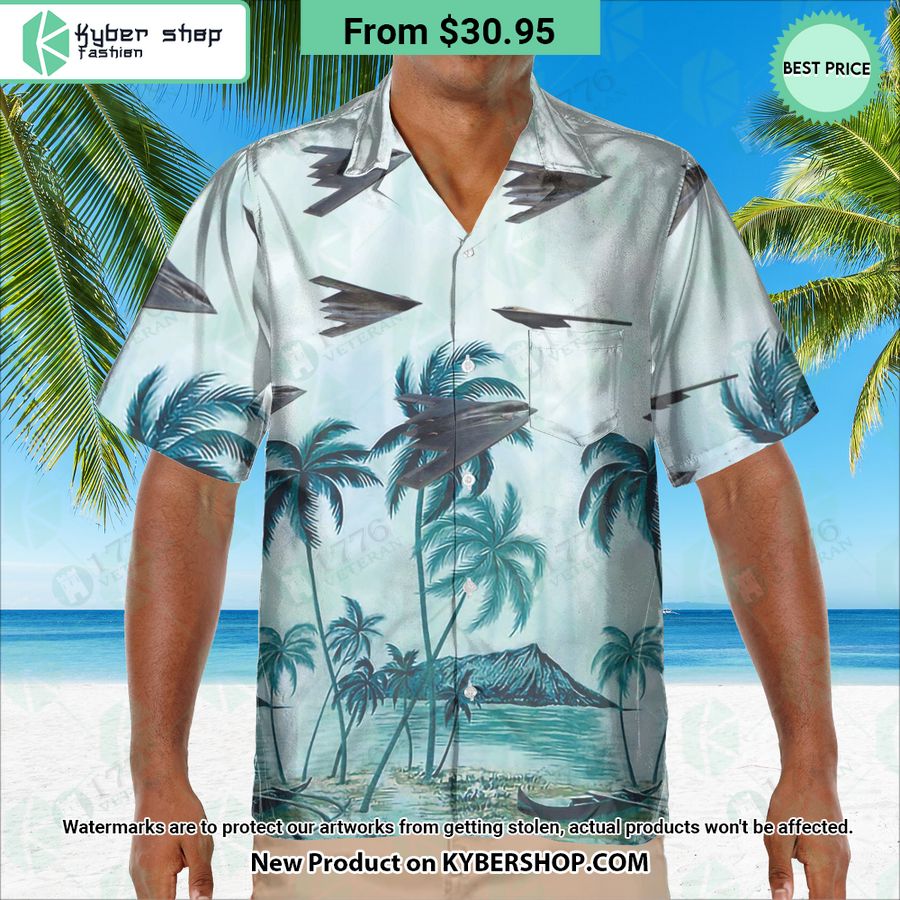 B-21 Raider Palm Hawaiian Shirt
