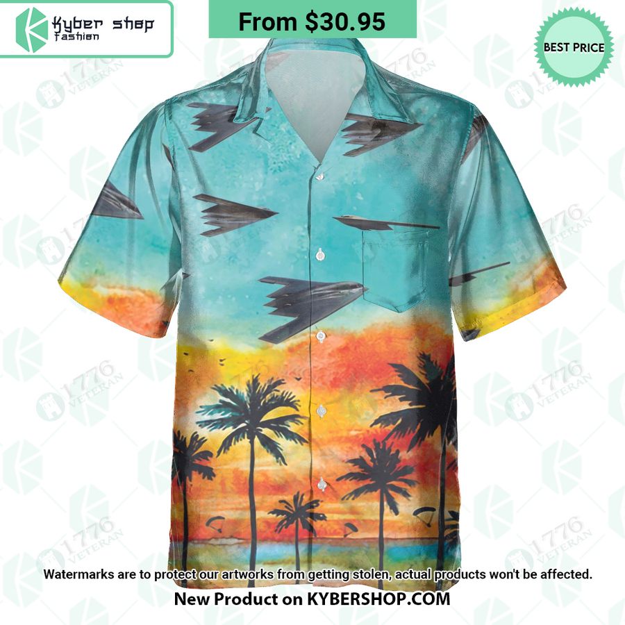B-21 Raider Sunset Hawaiian Shirt