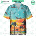 B-24 Liberator Sunset Hawaiian Shirt