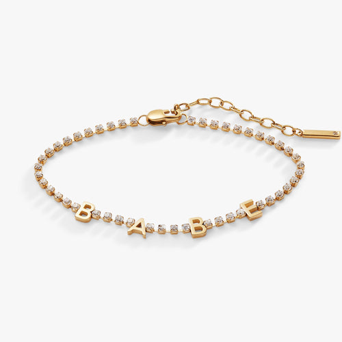"Babe" Crystal Tennis Bracelet T-Shirts