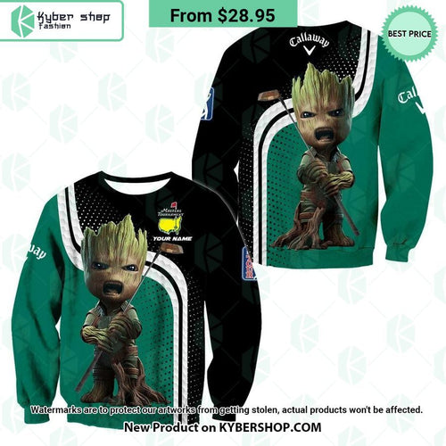 Baby Groot Callaway Golf Masters Tournament CUSTOM Hoodie