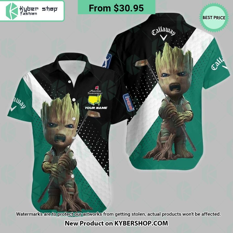 Baby Groot Callaway Masters Tournament CUSTOM Hawaiian Shirt
