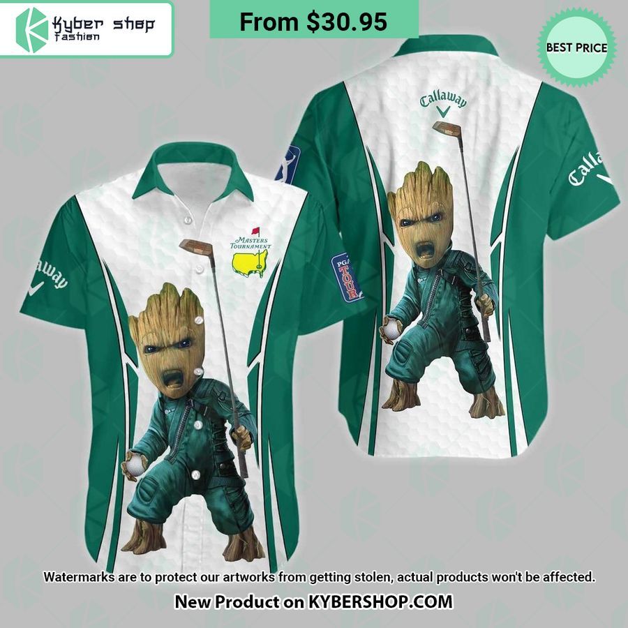 Baby Groot Callaway Masters Tournament Hawaiian Shirt