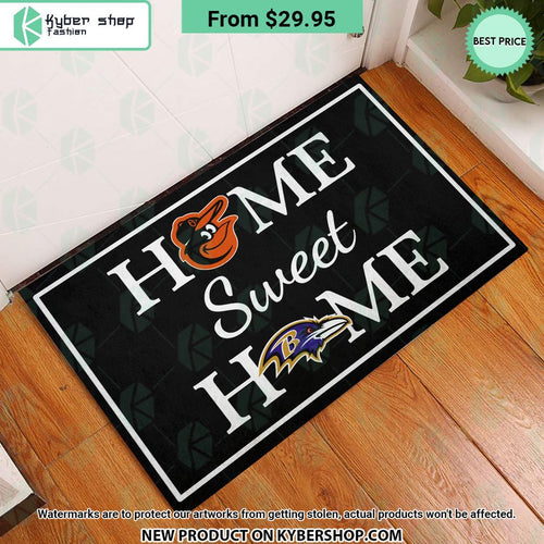Baltimore Orioles Baltimore Ravens Home Sweet Home Doormat