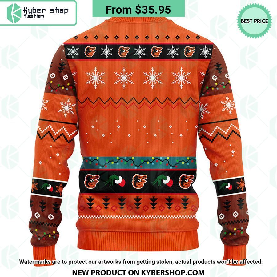 Baltimore Orioles Grinch Christmas Sweater