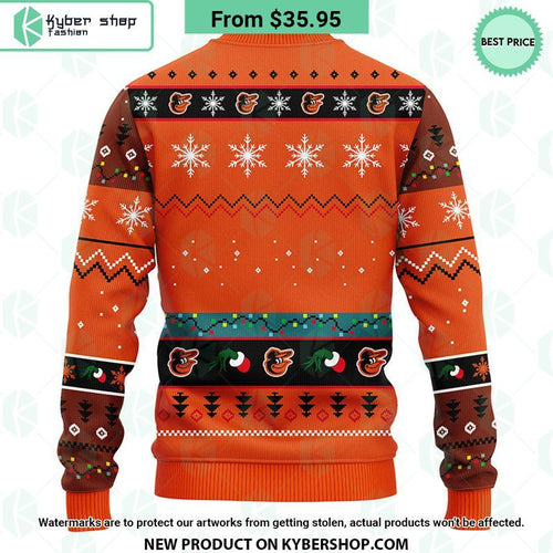 Baltimore Orioles Grinch Christmas Sweater