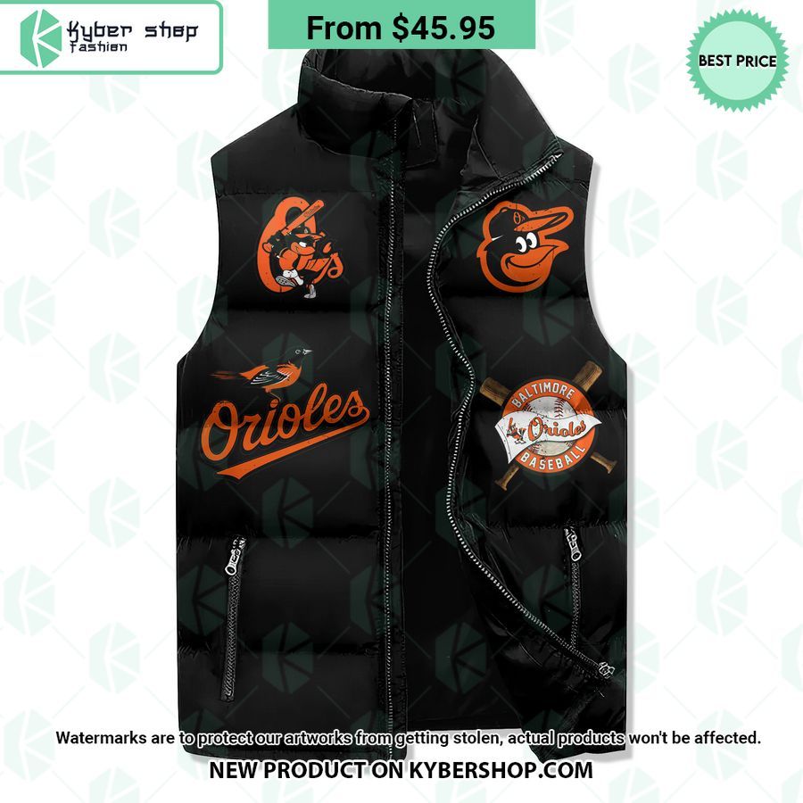 Baltimore Orioles Sleeveless Puffer Jacket