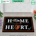Baltimore Ravens Baltimore Orioles Home Is Where The Heart Is Doormat