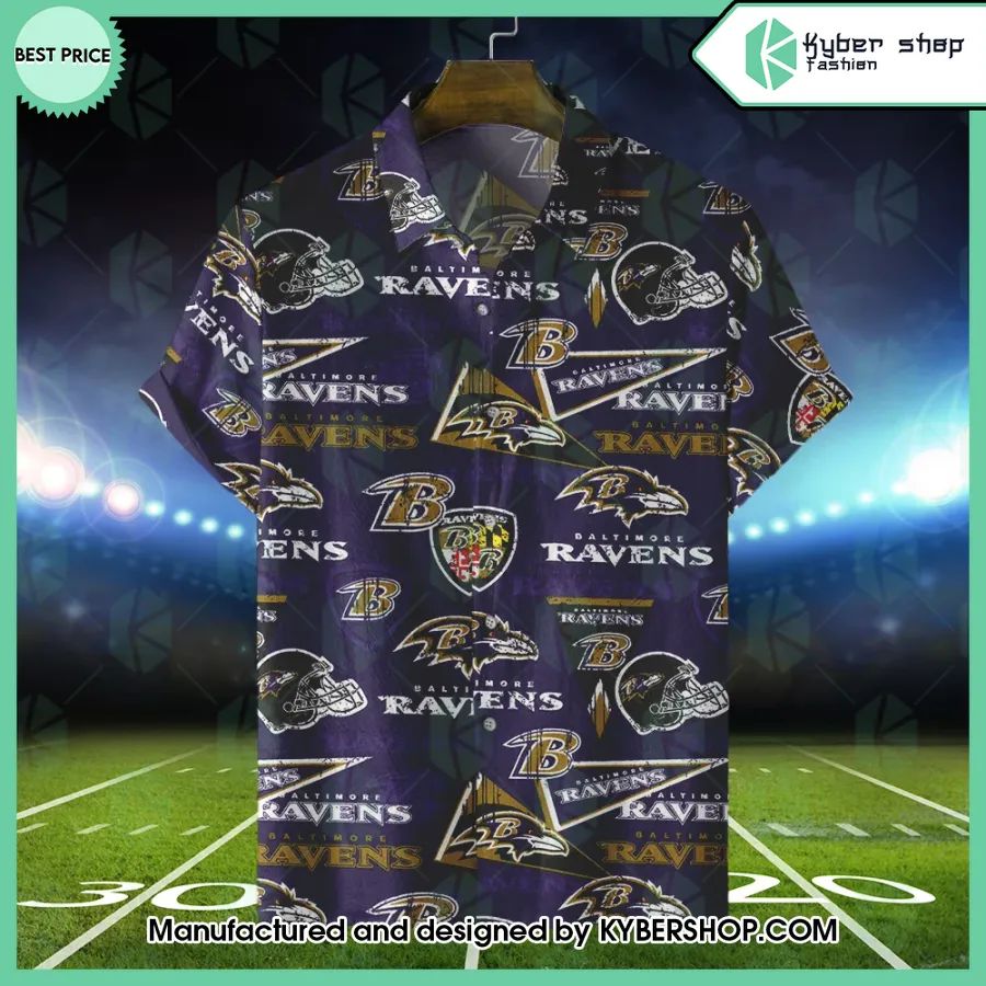 Baltimore Ravens logo Hawaiian Shirt