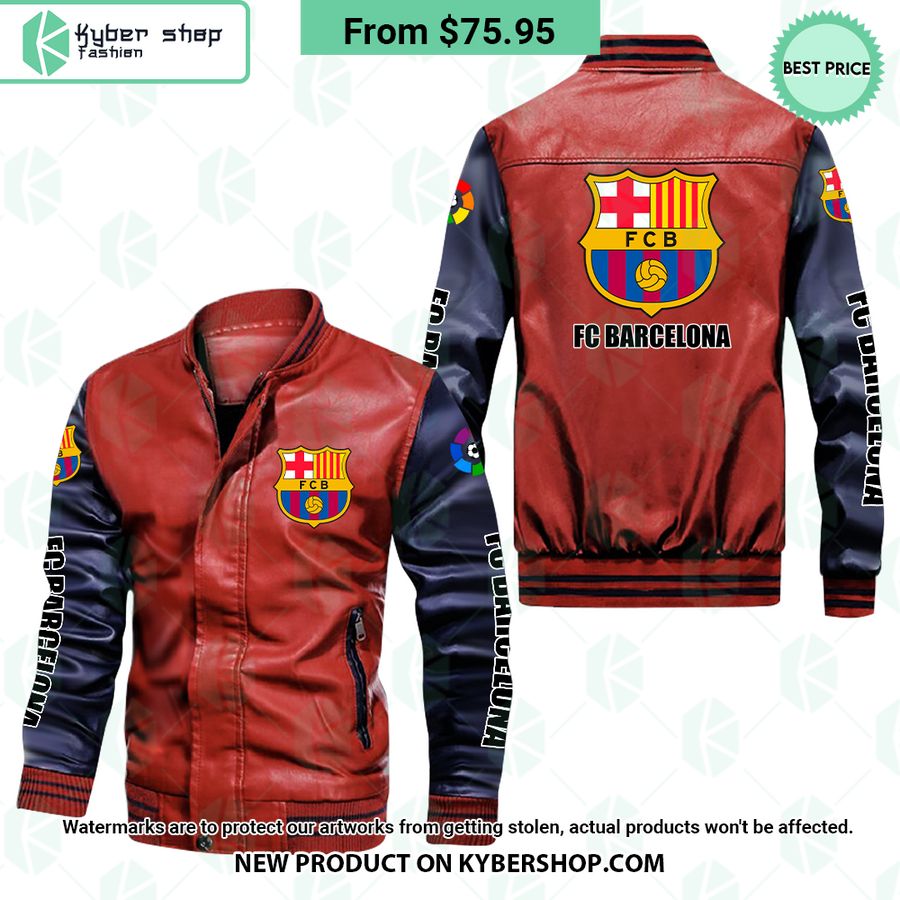 Barcelona Leather Bomber Jacket
