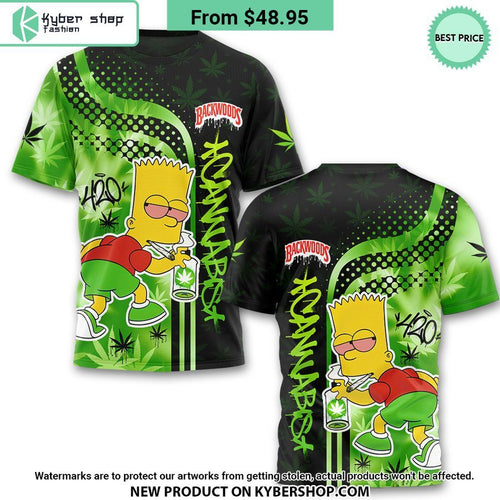Bart Simpson Backwoods Cannabis Pajamas Set