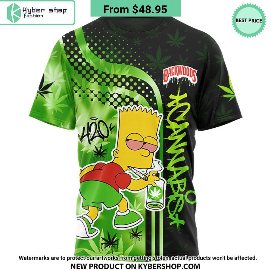 Bart Simpson Backwoods Cannabis Pajamas Set