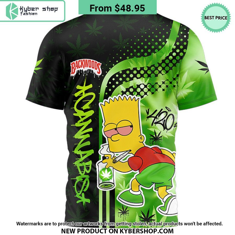 Bart Simpson Backwoods Cannabis Pajamas Set