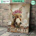 Bathing Donkey Get Naked Canvas
