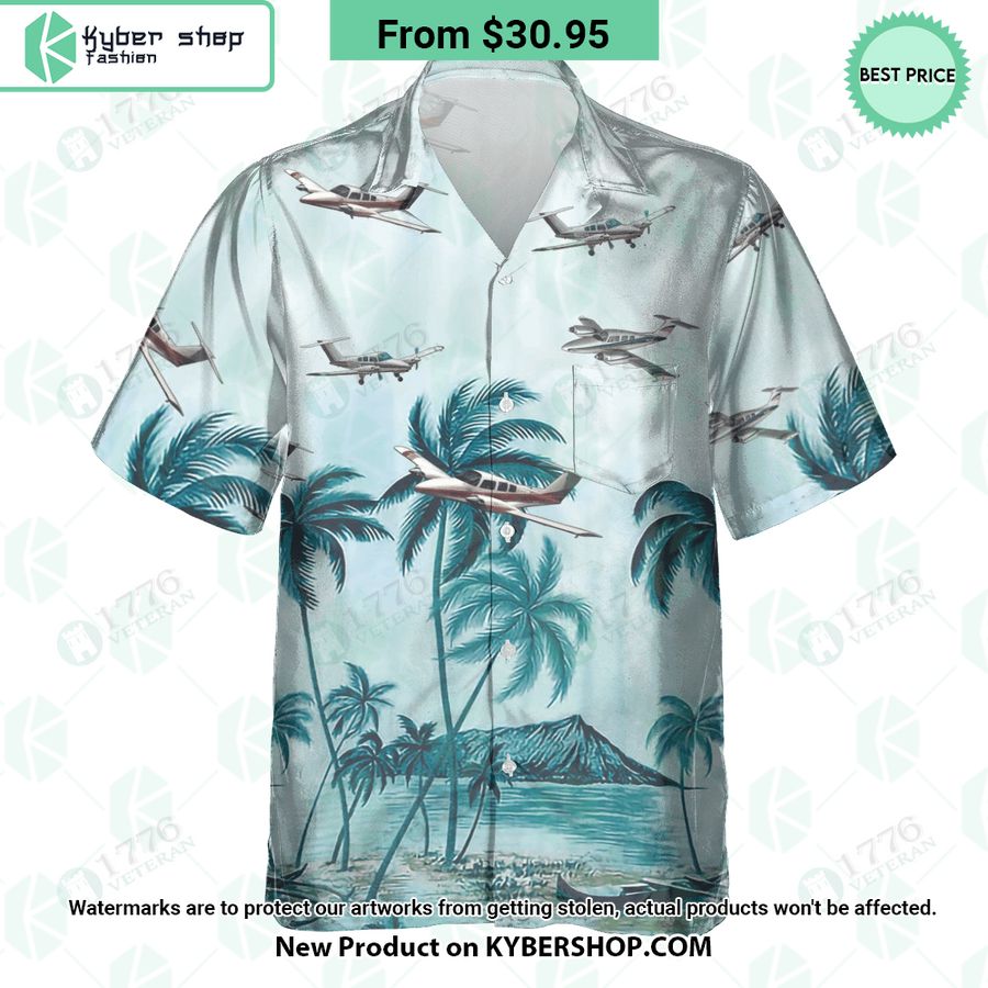 Beechcraft Duchess Palm Hawaiian Shirt
