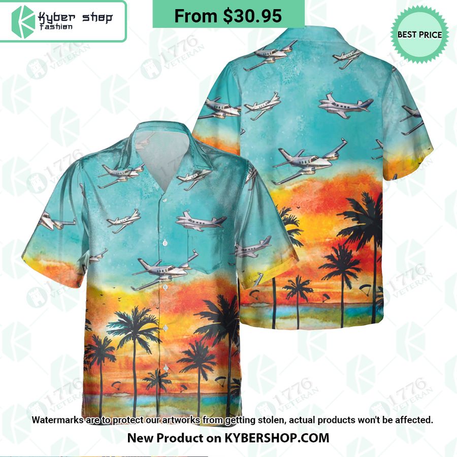 Beechcraft Duke Sunset Hawaiian Shirt