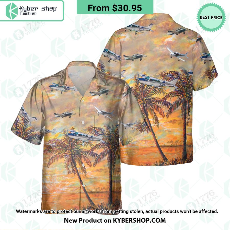 Beechcraft Musketeer Hawaiian Shirt