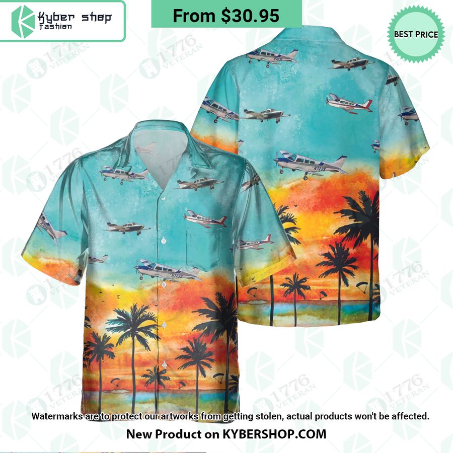 Beechcraft Sierra Sunset Hawaiian Shirt