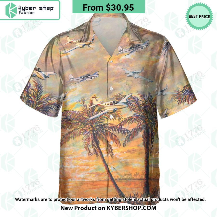 Beechcraft Travel Air Hawaiian Shirt