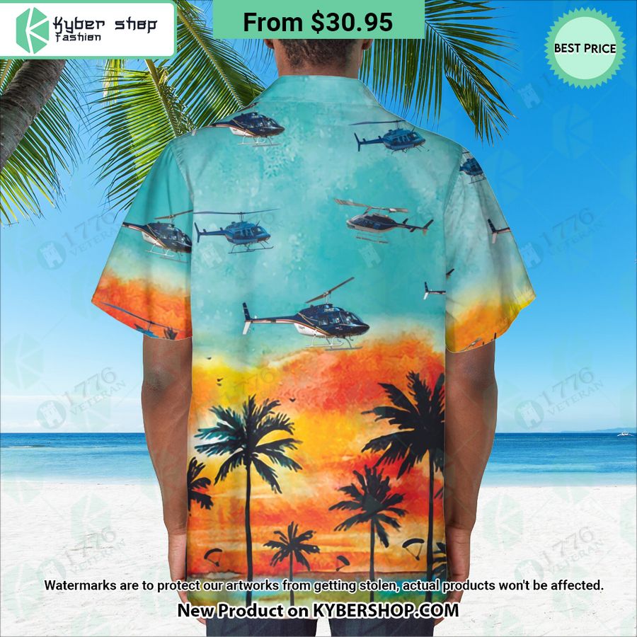 Bell 206 Sunset Hawaiian Shirt