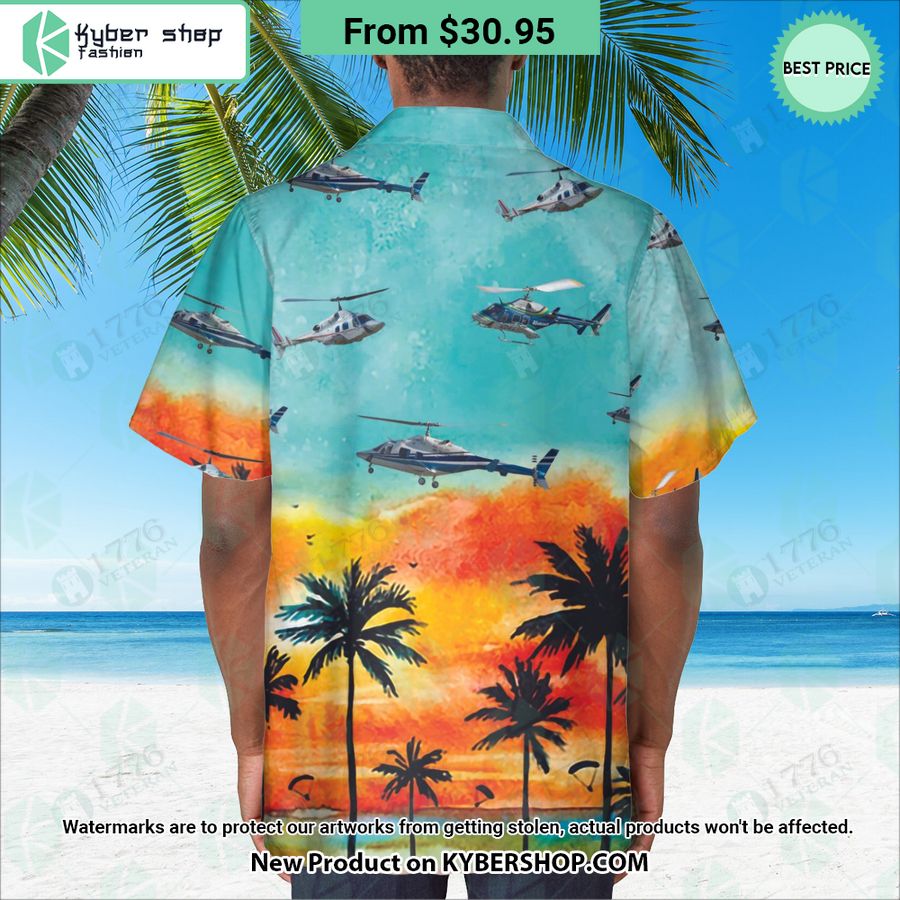 Bell 222 Sunset Hawaiian Shirt