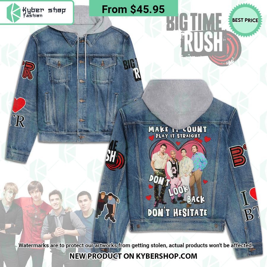 Big Time Rush Hooded Denim Jacket