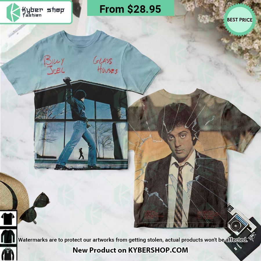 Billy Joel Glass Houses Album Shirt