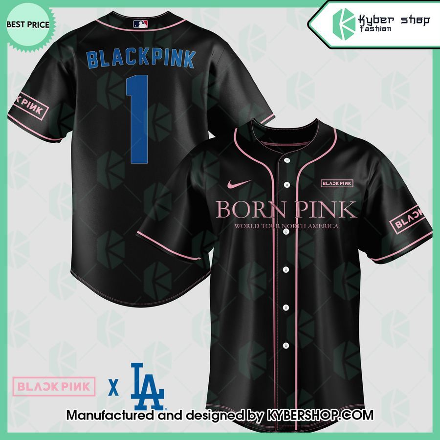Black Pink Born Pink World Tour North America Baseball Jersey