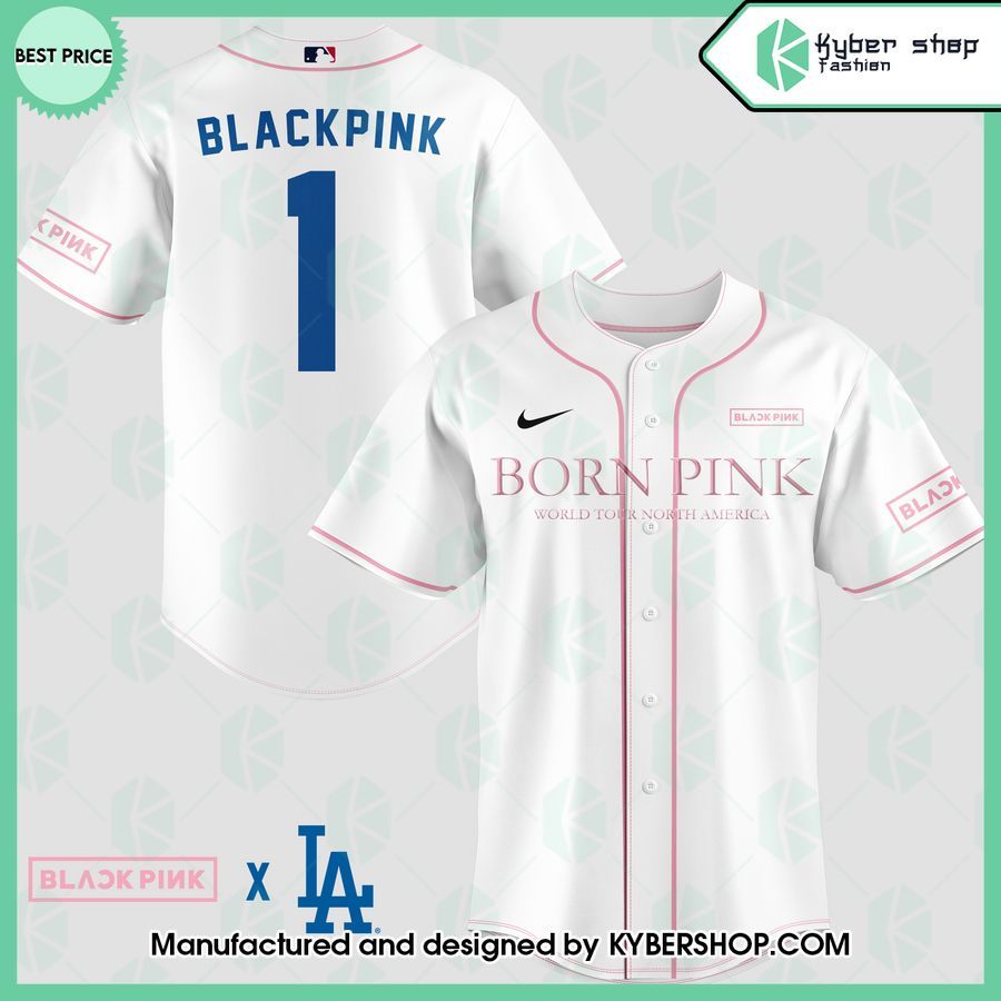 Black Pink Born Pink World Tour North America Baseball Jersey