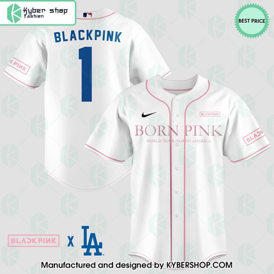 Black Pink Born Pink World Tour North America Baseball Jersey